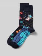 Sokken met elastische ribboordjes in een set van 2 paar