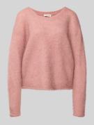 Gebreide pullover met ribboorden, model 'NUNY'