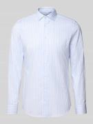 Slim fit zakelijk overhemd van katoen met kentkraag