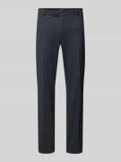 Straight fit stoffen broek van viscosemix, model 'Bennet'
