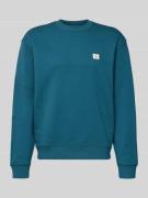 Sweatshirt met labeldetail en ronde hals