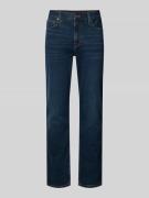 Straight fit jeans van katoenmix, model 'DENTON'