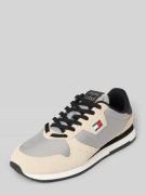 Lage sneakers van leermix, model 'EVA RUNNER'