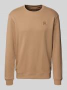 Sweatshirt met labeldetail