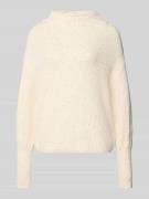 Gebreide pullover met opstaande kraag