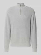 Gebreide pullover met opstaande kraag