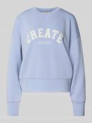 Sweatshirt van viscosemix met ronde hals, model 'CELLI'