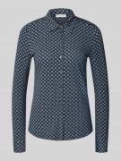 Regular fit overhemdblouse van viscosemix