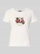 T-shirt met strass-steentjes
