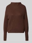 Gebreide pullover met opstaande kraag