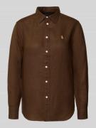 Overhemdblouse van zuiver linnen