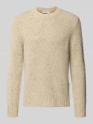 Regular fit gebreide pullover van scheerwolmix