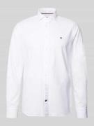 Regular fit zakelijk overhemd van puur katoen