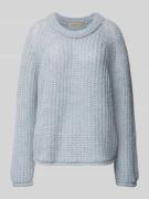 Relaxed fit gebreide pullover met mohair