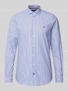 Slim fit zakelijk overhemd van puur katoen