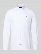 Regular fit zakelijk overhemd van puur katoen