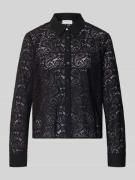 Regular fit overhemdblouse van kant, model 'EXPLORE'