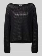 Gebreide pullover met broderie anglaise, model 'IMENIA'