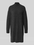 Oversized gebreide jurk van scheerwolmix