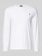 Shirt met lange mouwen en ribboorden