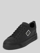 Sneakers van leer met labelpatch, model 'METAL BOLD ANIMAL'