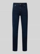 Slim fit jeans van katoenmix