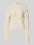 Slim fit pullover in gebreide look, model 'Haysa'