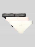 String van katoenmix in een set van 3 stuks, model 'TRIPLET LACE BRIEF...
