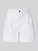 Relaxed fit korte jeans met bandplooien