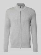 Gebreid jack met ritssluiting