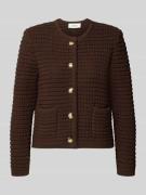 Gebreid jack met steekzakken, model 'GASPARD'