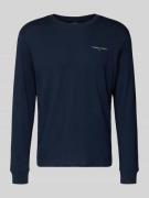 Slim fit shirt met lange mouwen van puur katoen