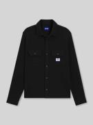 Oversized vrijetijdsoverhemd in wafellook, model 'EKYNONE'