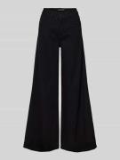 Korte jeans met wijde pijpen