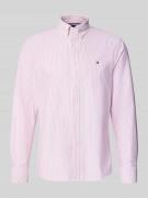 Regular fit zakelijk overhemd van puur katoen