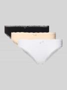 Slip met strikdetail in een set van 3 stuks