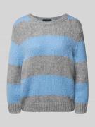 Gebreide pullover met ribboorden