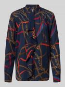 Regular fit blouse met volants, model 'JASLIE'