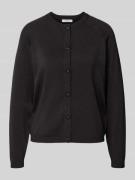 Glanzende cardigan van viscosemix, model 'MOBBE'