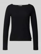 Slim fit shirt met lange mouwen van viscosemix