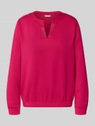 Regular fit sweatshirt met viscose