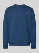 Sweatshirt met ronde hals en labelpatch