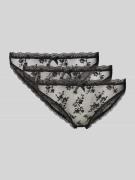 Slip van kant, model 'LANA LACE' in een set van 3 stuks