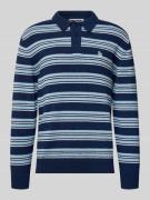 Gebreide pullover met polokraag in bouclélook