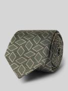 Stropdas van zijde in all-over look (7,5 cm)