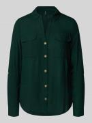 Regular fit overhemdblouse van pure viscose, model 'BUMPY'