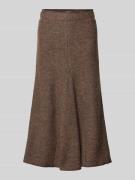 Midirok in A-lijn van een mix van viscose en wol