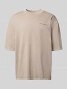 Oversized T-shirt met labelstitching