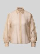 Overhemdblouse met plooien