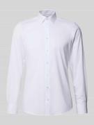 Body fit zakelijk overhemd met knoopsluiting